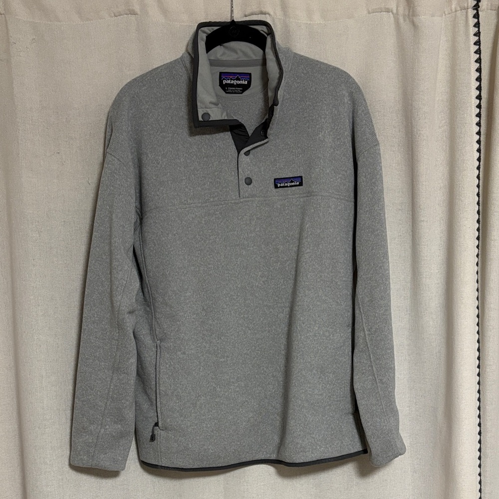 Patagonia women’s  Heather Gray Snap-T Pullover